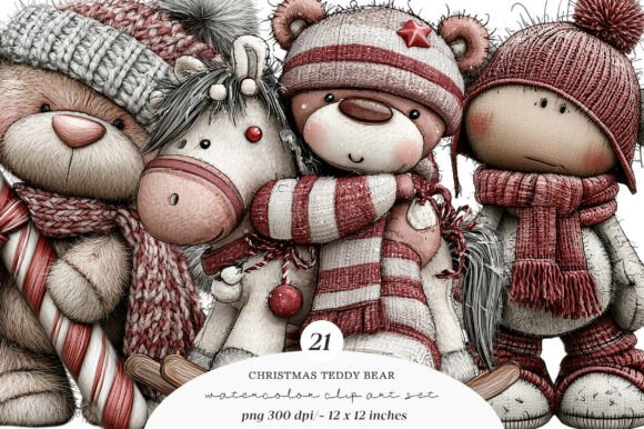Download Christmas Teddy Bear Clipart - Christmas Collection