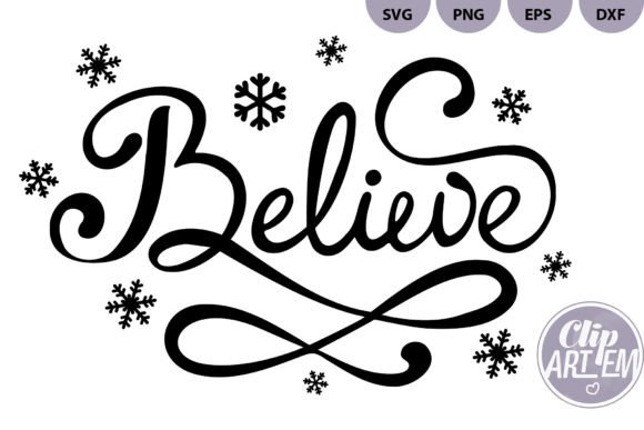Download Believe Christmas Vector Cutting File - Christmas Collection