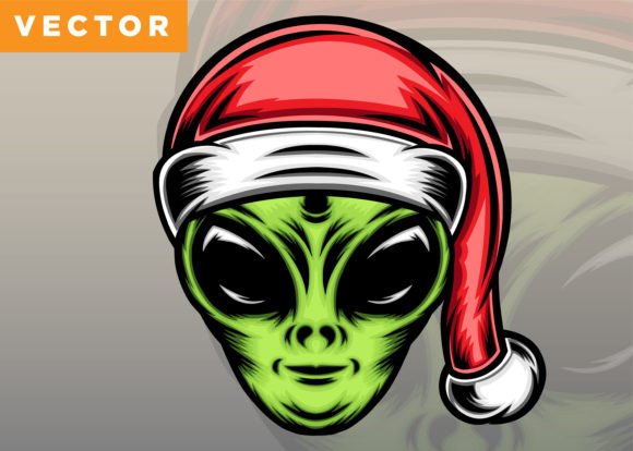 Download Christmas Alien Illustration - Christmas Collection