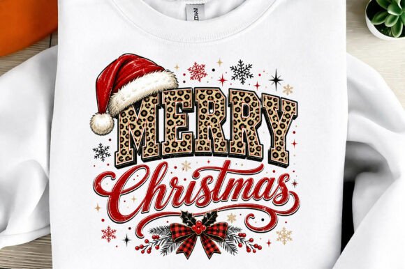 Download Merry Christmas Leopard Print PNG - Christmas Collection