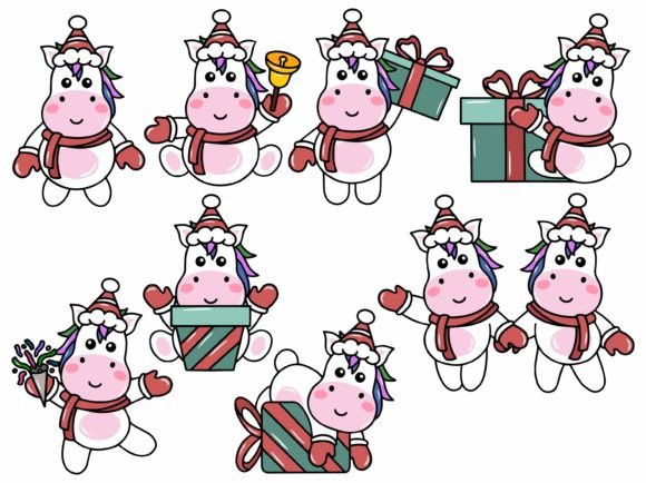 Download Christmas Unicorn Illustration - Christmas Collection