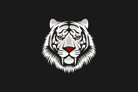 Download Vector White Tiger Logo Design - Premium Bundle