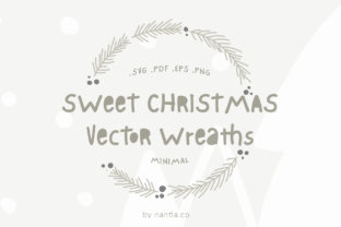 Download Sweet Christmas Vector Wreaths - Christmas Collection