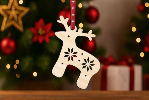 Download Holiday Deer Christmas Ornament SVG Gift - Christmas Collection