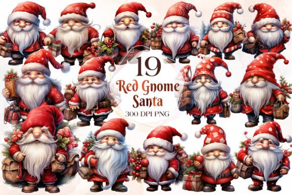 Download Christmas Gnome Santa Sublimation Bundle - Christmas Collection