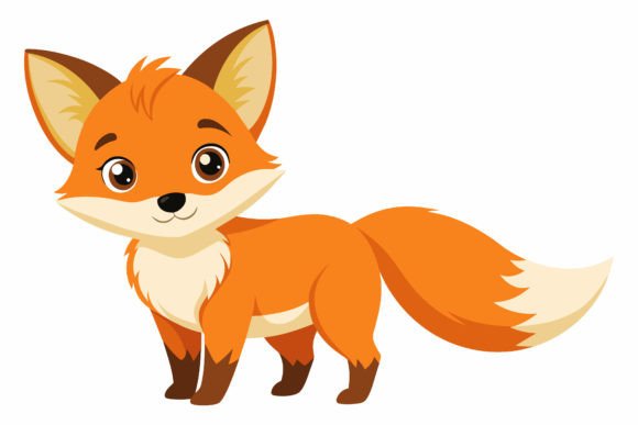 Download Baby Fox Vector Illustration Design - Fox vector Collection