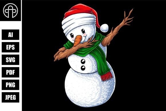 Download Snowman Dabbing Dance Christmas Vector - Christmas Collection
