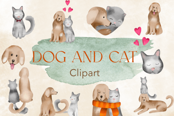 Download Dog and Cat Clipart Free - Cat clipart Collection