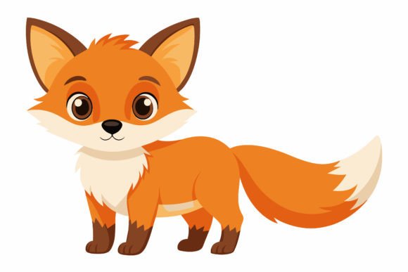 Download Baby Fox Vector Illustration Design - Fox vector Collection
