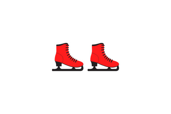 Download Christmas Asset Ice Skating Shoes Vector - Christmas Collection