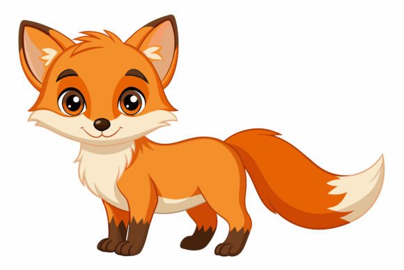 Download Baby Fox Vector Illustration Design - Fox vector Collection